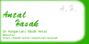 antal hasak business card